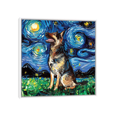 " German Shepherd Night II " by Aja Trier