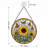 8‘’ Sunflower Stained Glass Suncatcher, Window Hanging Panel
