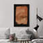 Impression sur toile encadrée de chambre à coucher abstraite classique minimaliste classique orange brun classique-108345458-108345460