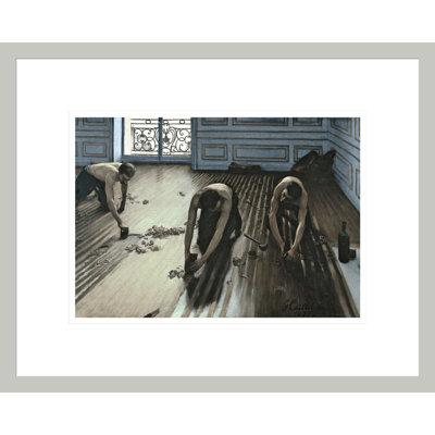 The Parquet Planers by Gustave Caillebotte -Framed Giclee Print