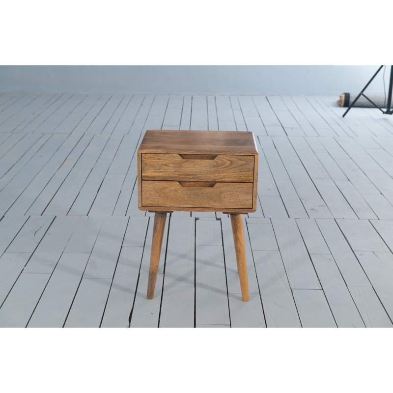 Surya Solid Wood End Table