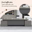 70.87"Modern Minimalist Grey L-shaped Desk-1251296425