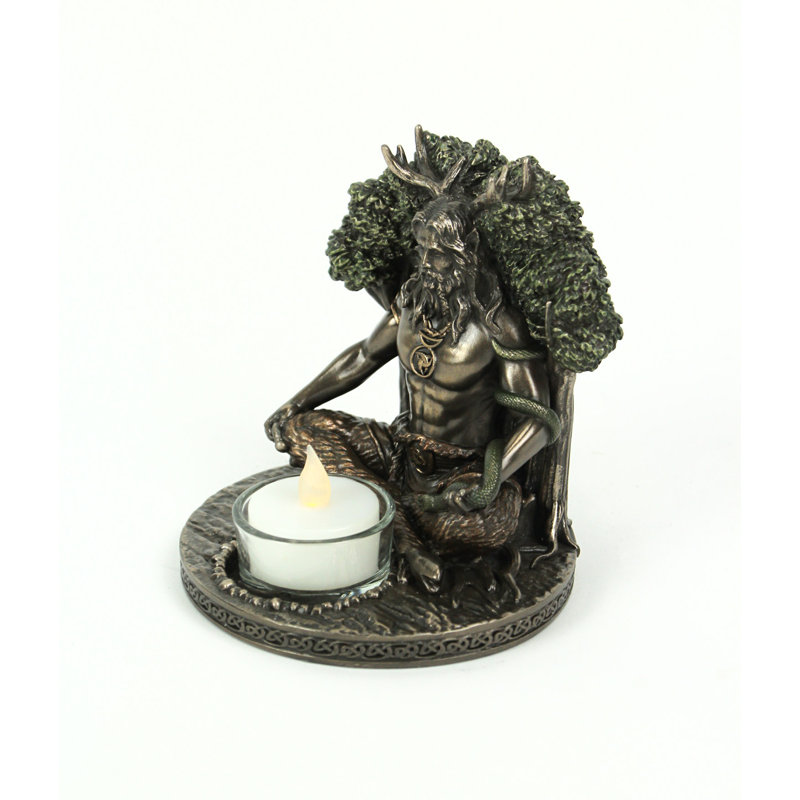 5'' H Polyresin Tabletop Tealight Holder