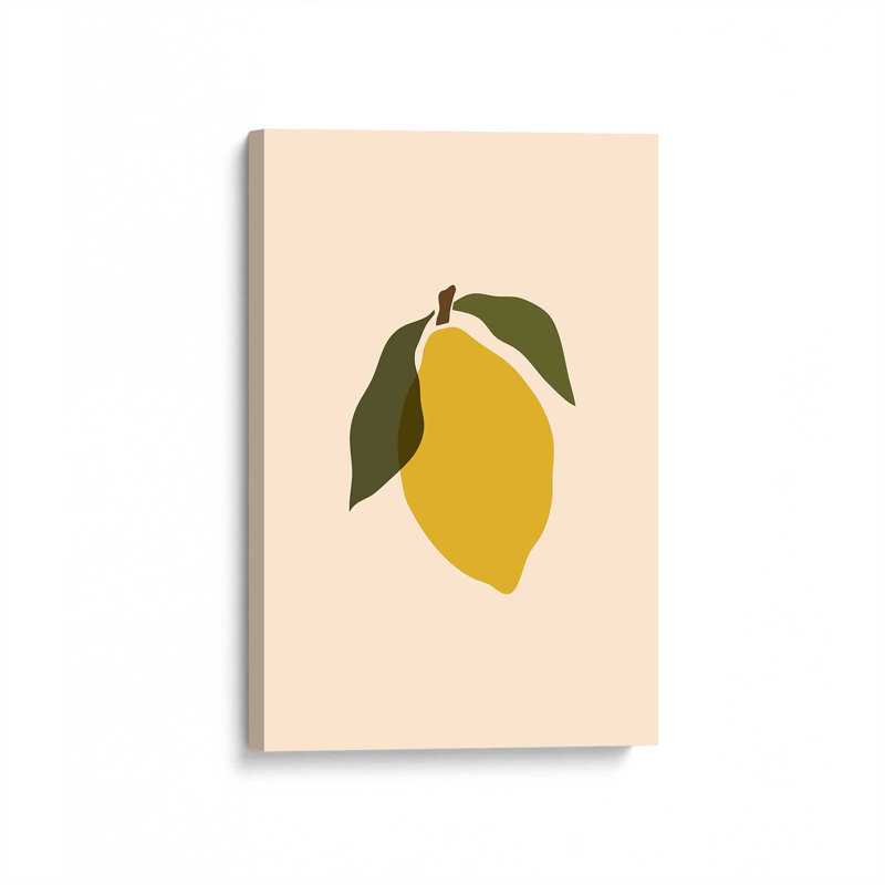 Reproduction d'art «Simple Lemon II» par Garima Dhawan, Toile tendue, Ne s’applique pas, 16" H x 12" W