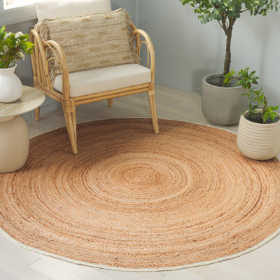 Natural Fiber Hand Woven Jute Pile Rug