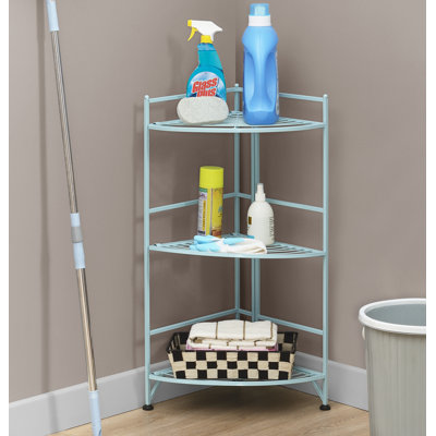 Lakeya 32.50' H x 13.75'' W Metal folding Shelving Unit