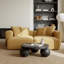 Canapé modulaire convertible avec repose-pieds, canapé-lit, jaune-2062178112