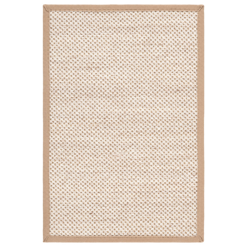 Kiki Jute/Sisal Marble/Linen Area Rug, Rectangle 2' x 3'