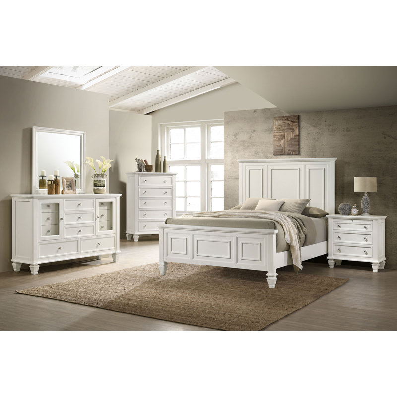 Fraser Platform Bed, Queen, Buttermilk