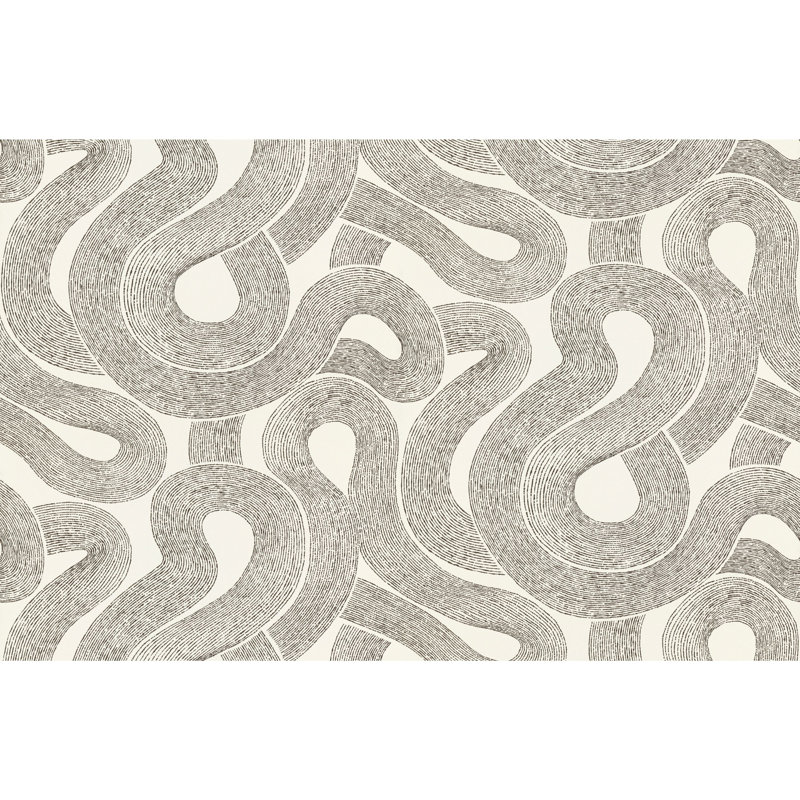 Nippon Abstract Wallpaper Roll, White