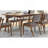 Marcella Dark Walnut Mid-Century Rectangle Dining Table