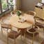 Table de salle à manger ronde en bois massif pour 1-6