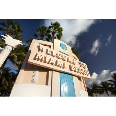 Miami Beach Florida by Pgiam - Wrapped Canvas Print