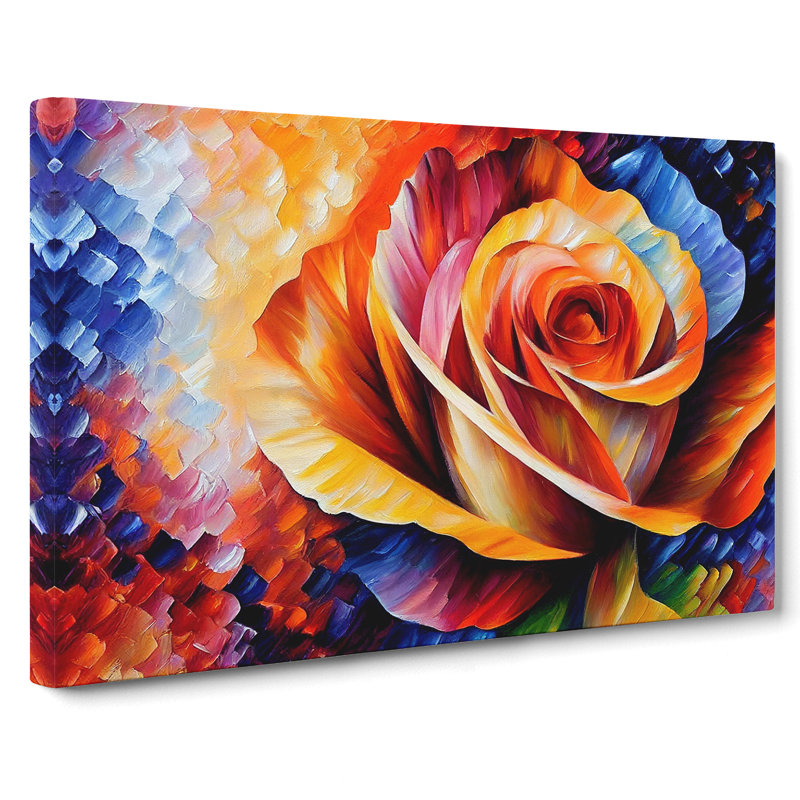 Rose Painting Vol.6 - Wrapped Canvas, 50cm H x 76cm W x 3cm D