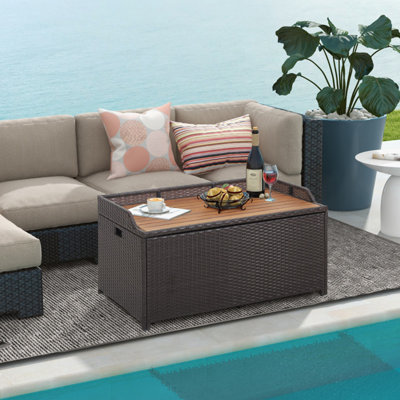 Bamboo / Rattan Outdoor Bench