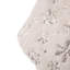 Chaussette de Noël 21 po en peluche blanche avec flocon de neige