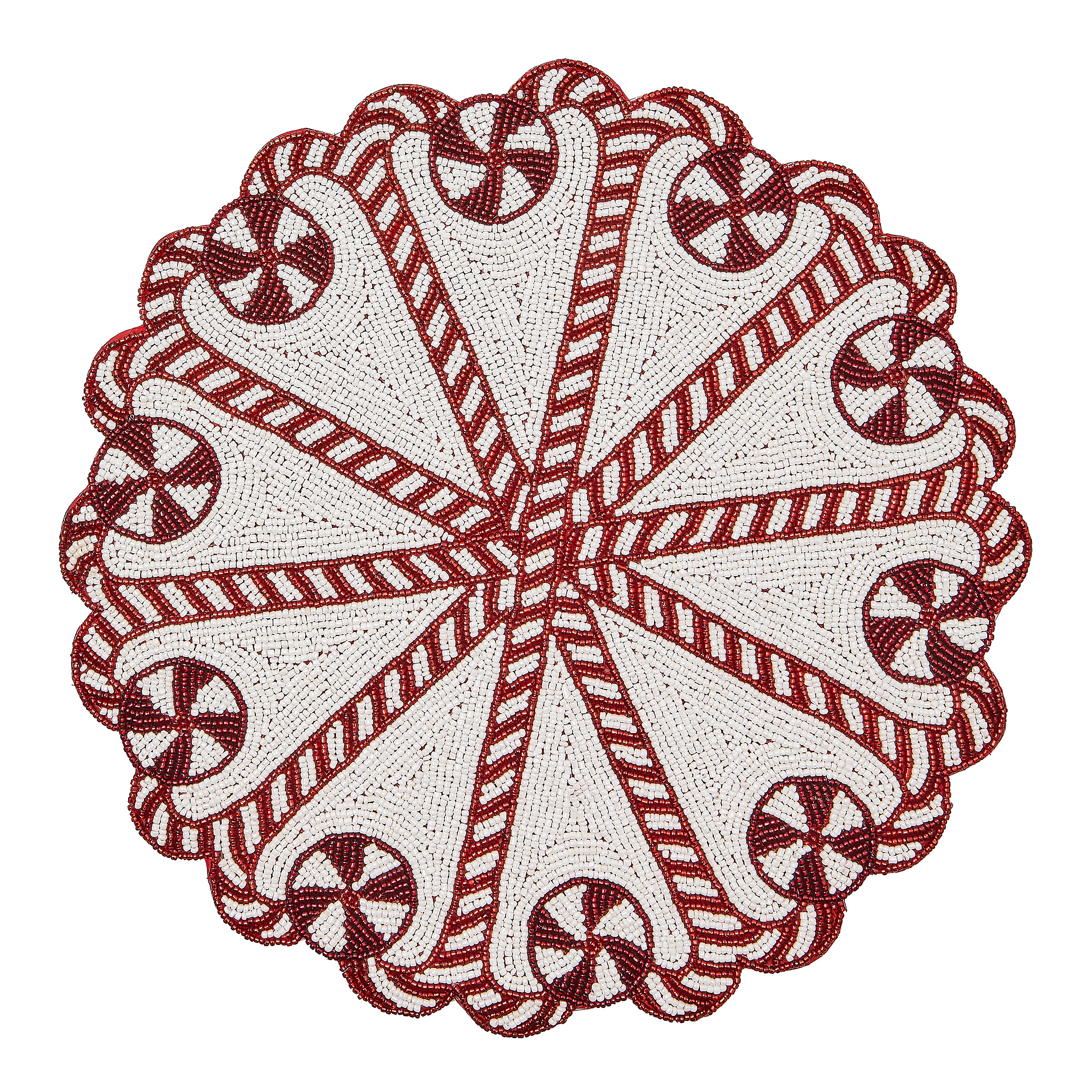 MacKenzieChilds Peppermint Beaded Placemat Wayfair