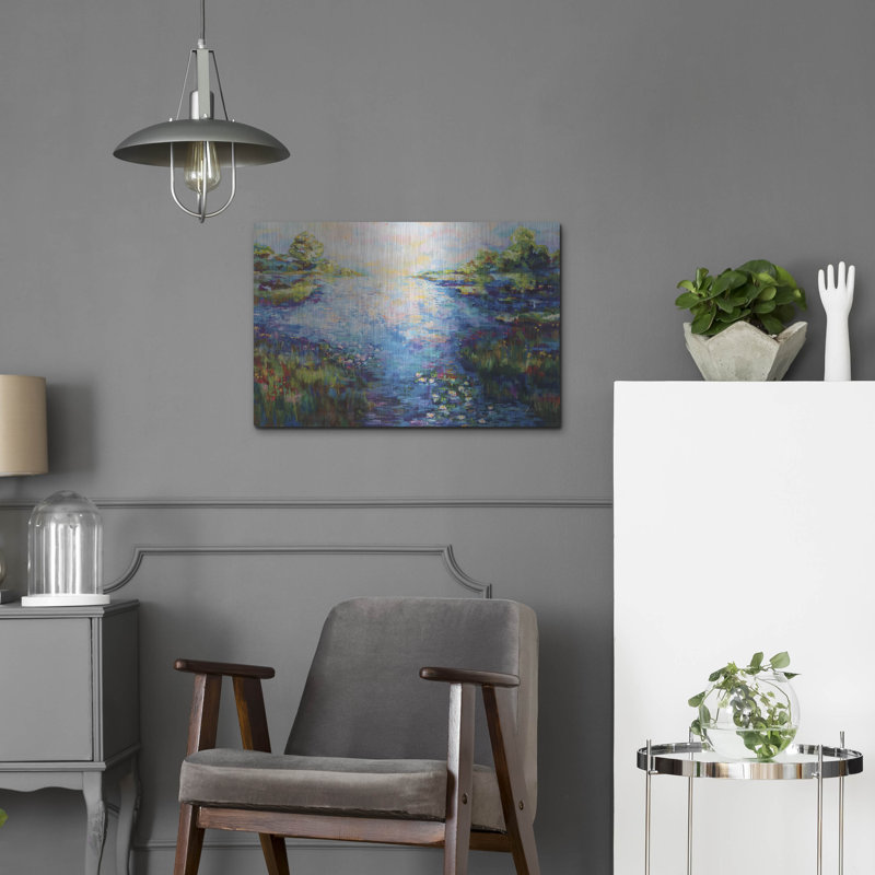 Art mural en métal «Monet Day» par Jeanette Vertentes, Red Barrel Studio®, H 16 po x l 24 po
