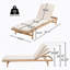 Chaise longue avec coussin Mallacia