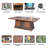 28.94 H Outdoor Fire Pit Table with Ice Bucket