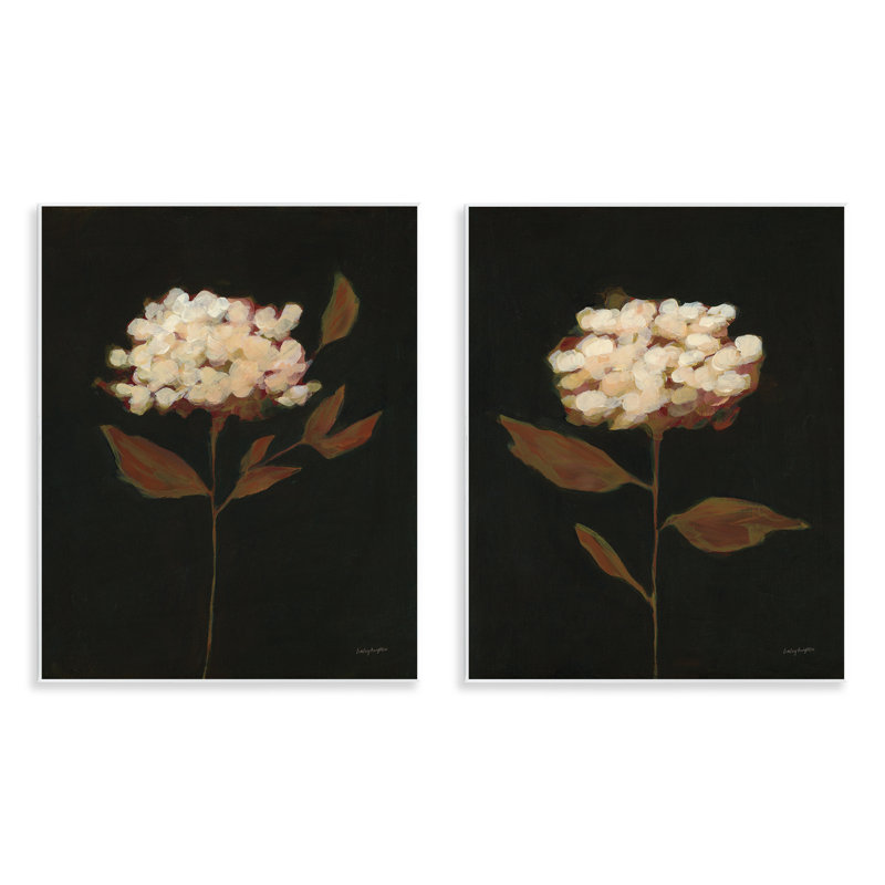 Solitary Bloom Before Fall 2 PC Wall Plaque Art Set by Haley Knighten