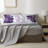 Full Size Comforter Set,Purple Floral Bedding Sets 7 Pieces Bed in a Bag with Sheets, Pillowcases & Shams-113298750-113298749