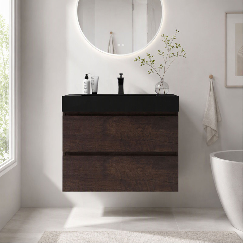 Wall Mounted Single Double With Quartz Top