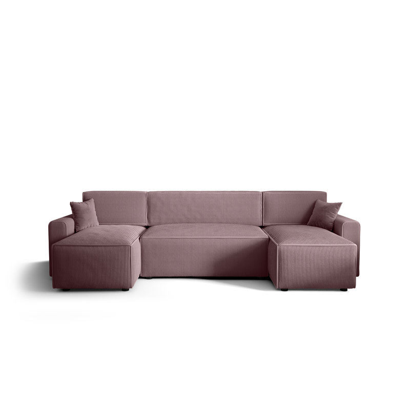 Caril 5 Seater Corner Sofa , Purple