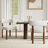 Upholstered Solid Wood Dining Chair Side Chair-607464352