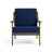 Marlo Solid Wood Teak Outdoor Lounge Chairs With Cushion And Arms-114980290-114980286