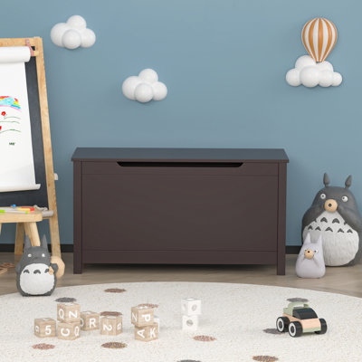 Ennassim Ebern Designs Toy Box with Safety Hinged Lid