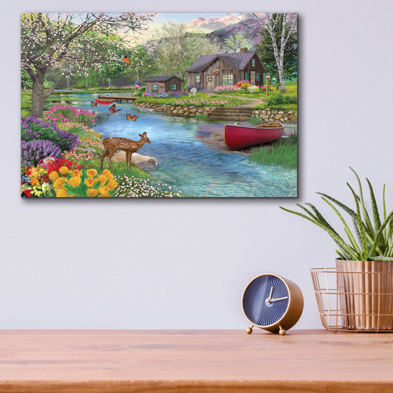 «Spring Cabin» par Bigelow Illustration, H 12 po x l 16 po x P 0,13 po