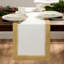 Villeroy & Boch Metallic Brushstroke Table Runner, White/Silver - 14"W x 90"L-2124725054-2124725052