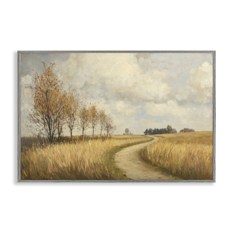 «Wheat Road Path», estampe numérique, conception de Petal Prints Design, Estampe numérique Farmhouse, H 12 po x l 18 po