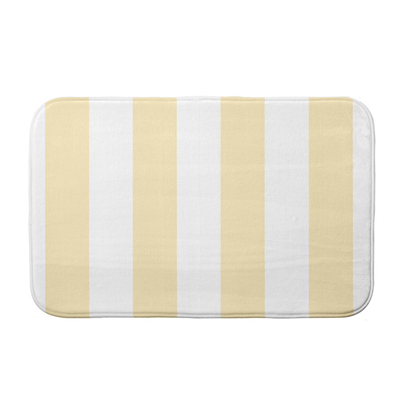 Tapis de bain Crowborough, l 34 po x L 21 po, Jaune