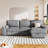 Upholstery Sleeper Sectional Sofa-1644585193