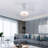 22 In LED Flush Mount Ceiling Fan Light