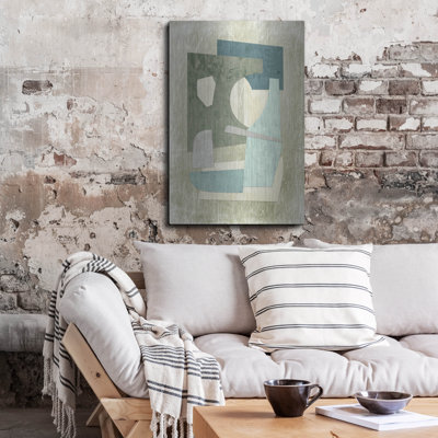 «Mid Century Collage Ii» par Suzanne Nicoll, art mural en métal