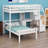 Loft Bed With A Stand-Alone Bed, Storage Staircase, Desk, Shelves And Drawers-1631963548