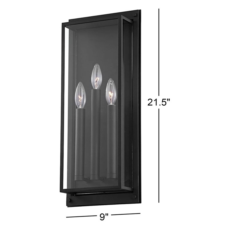 Cadboro Outdoor Flush Mount, 21.5" H x 9" W x 4" D