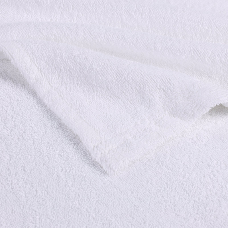 Extli Cotton Terry Cloth Above Knee Kids Unisex Bath Towels with Pockets and Hood, White, S/M