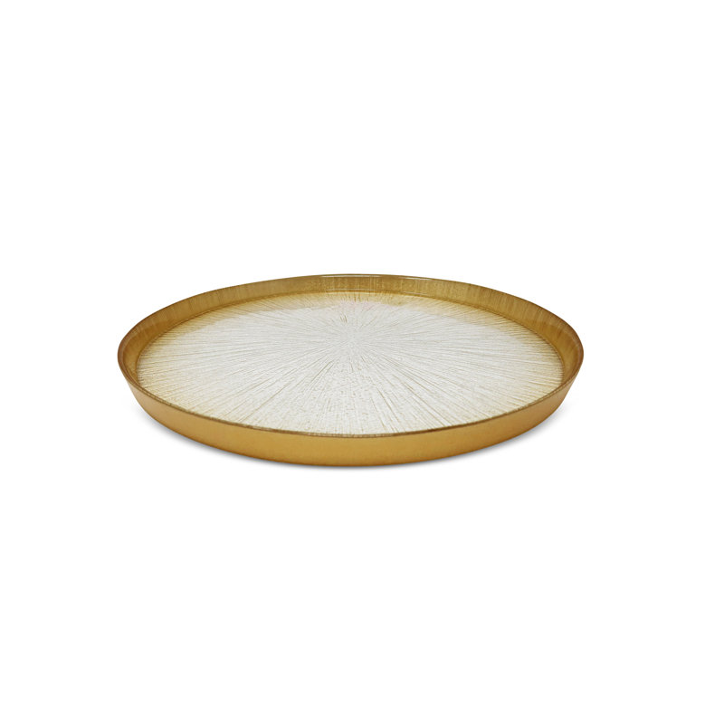 Plaques de cristal avec bordure dorée - P 6,25 po