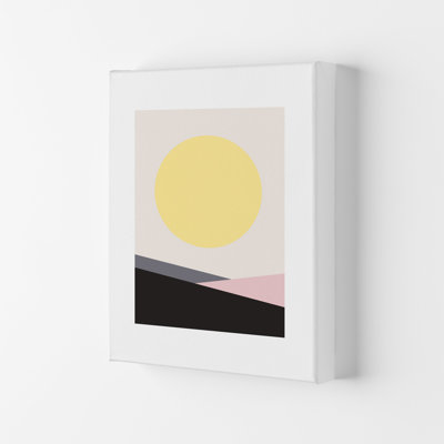 Mila Pink Big Sun N7 1 Piece Wall Art