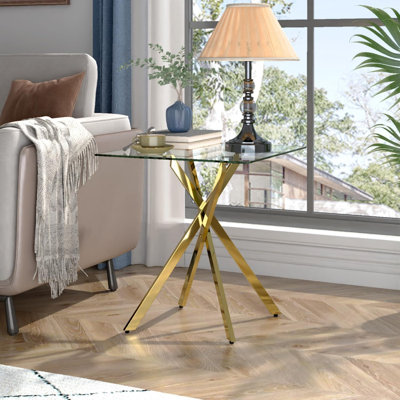 Glass 1 Tier Plant Stand