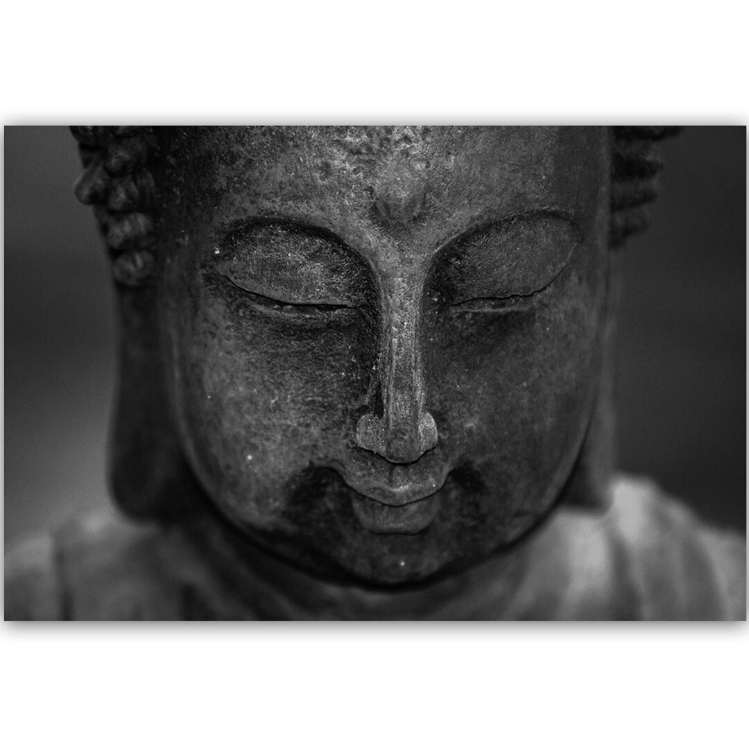 Leinwandbild Kopf des Buddha 3