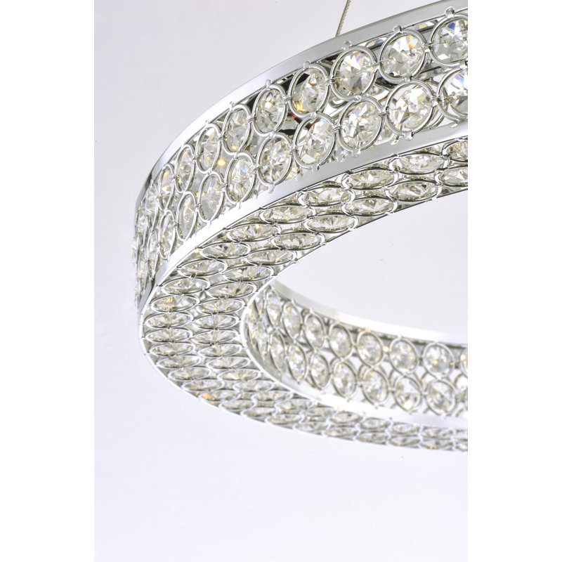 Ambrose 14 - Light Dimmable LED Tiered Chandelier