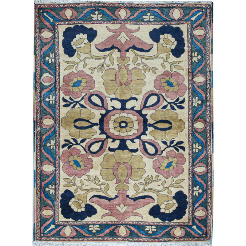 Hand-Knotted High-Quality Pink Area Rug