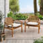 Fauteuil club avec coussin, ensemble de 2