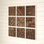 Ashling Rustic Abstract Wall Decor on Solid Wood
