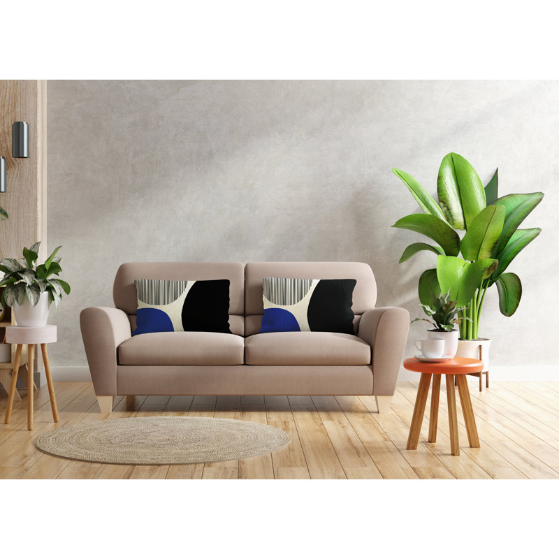Housse et insert de coussin rectangulaire intérieur / extérieur en polyester / mélange de polyester Chamu, H 18 po x l 25 po